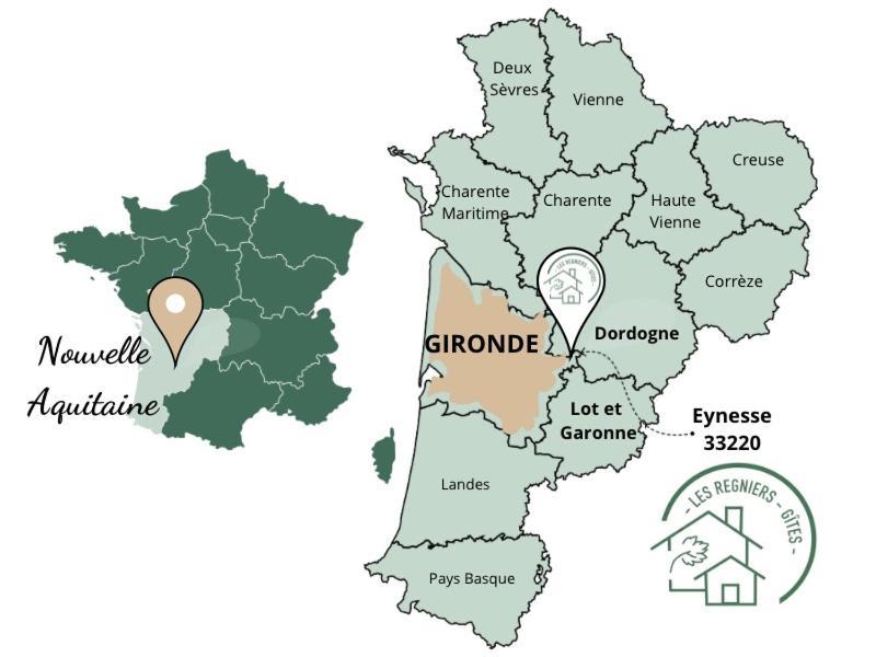 Les Regniers - 2 Gites Voisins Pour Familles Et Groupes Eynesse Exterior photo